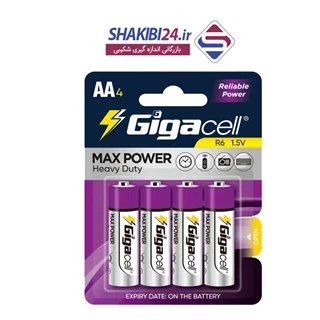 باتری قلمی MAXPOWER 1.5V HEAVY DUTY با برند اصلی گیگاسل